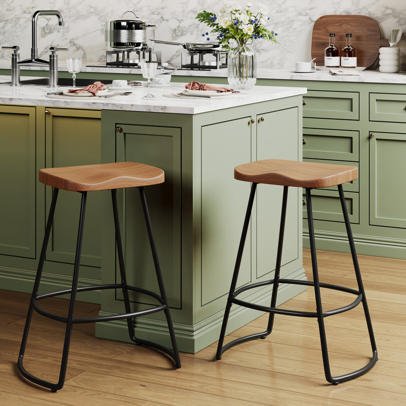 Steelside Abreu Swivel Bar Counter Stool W000436452