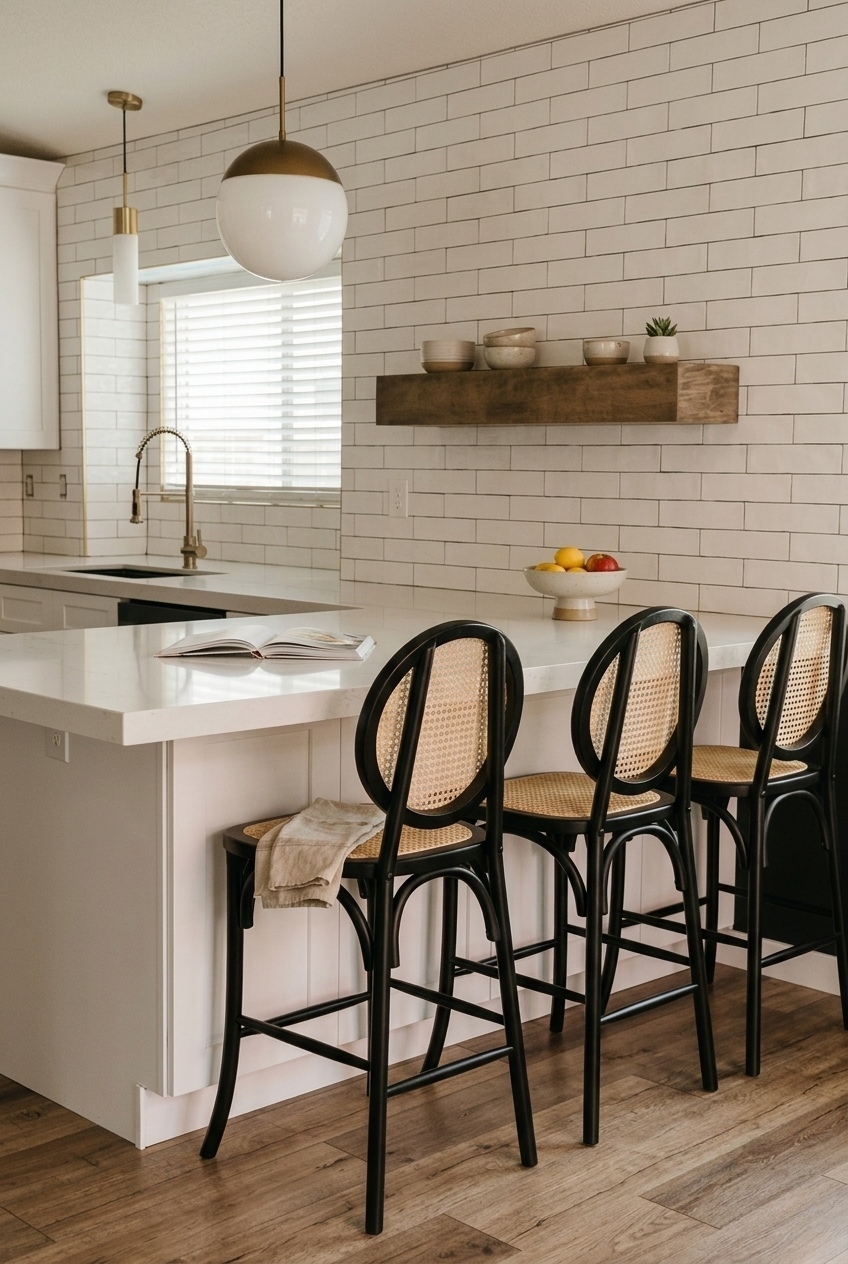 The Warm Texture Your Kitchen Island Has Been Missing