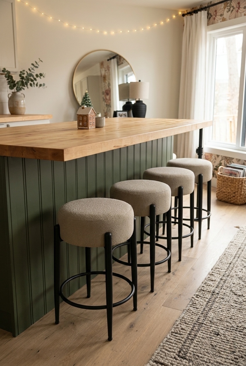 Cozy Up Your Kitchen: The Sherpa Seating Trend I Cannot Stop Thinking About