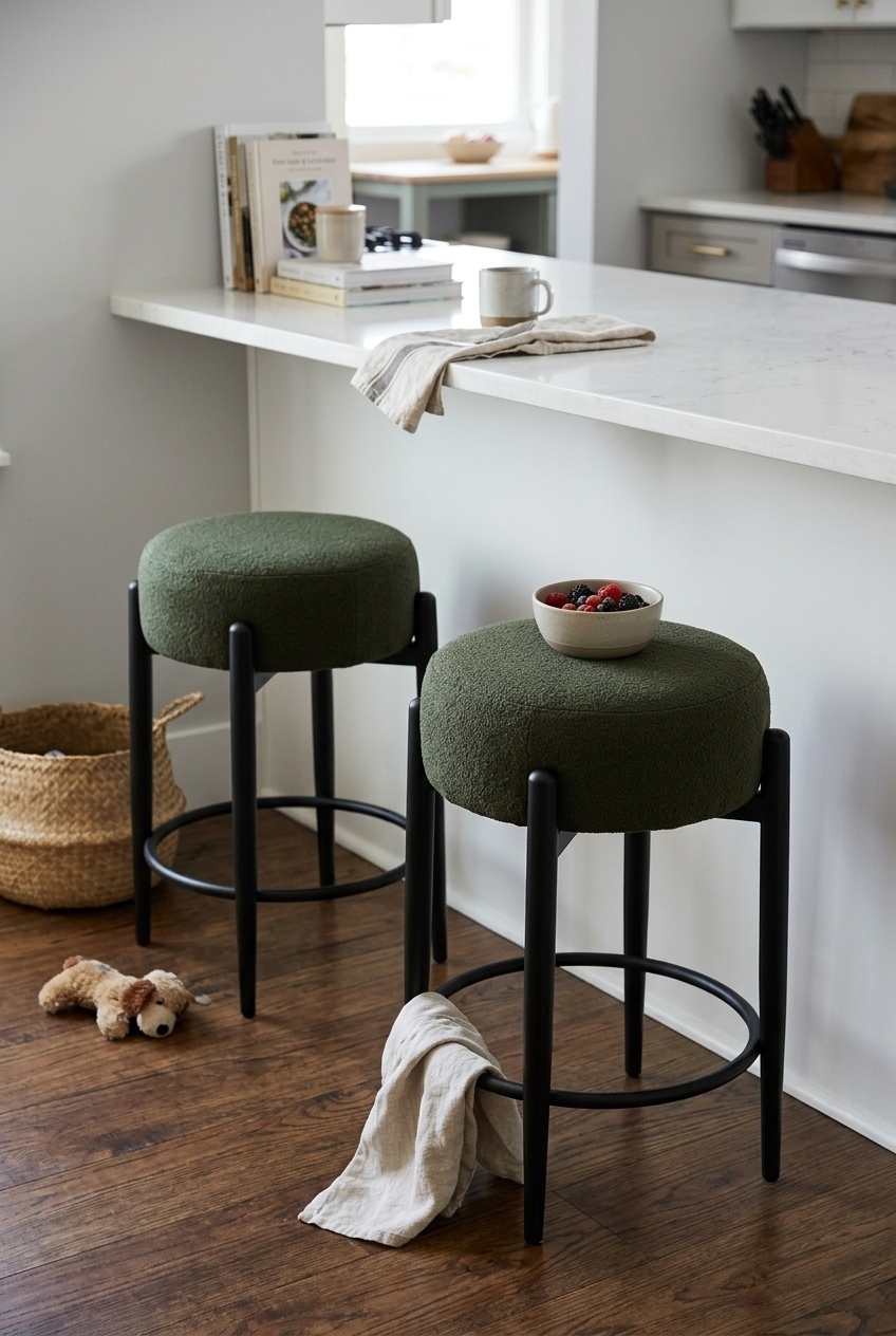 Cozy Up Your Kitchen: The Sherpa Seating Trend I Cannot Stop Thinking About