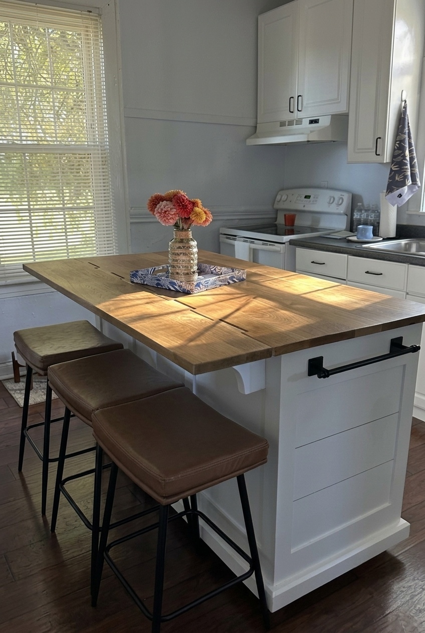 The Effortless Way to Style a Clean and Open Kitchen Island