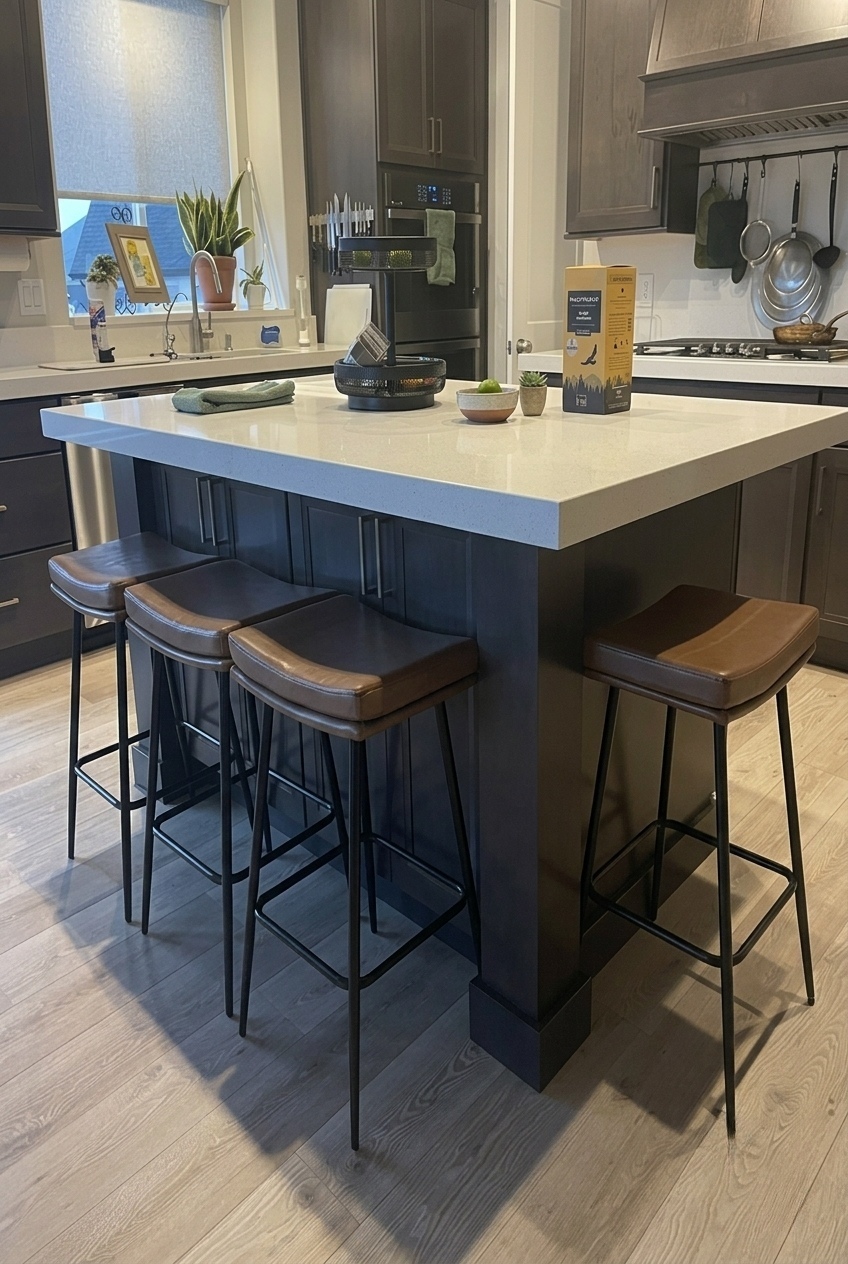 The Effortless Way to Style a Clean and Open Kitchen Island